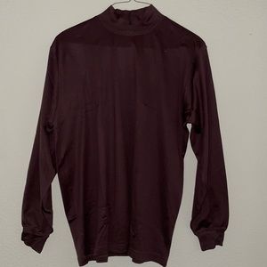 Land’s End L 42-44 Drk Chocolate Mock Turtleneck